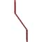 Ekena Millwork Premium Z-Brackets for Barn Door Track (set of 2), Regal Red GB6001TZRR - alternate 2